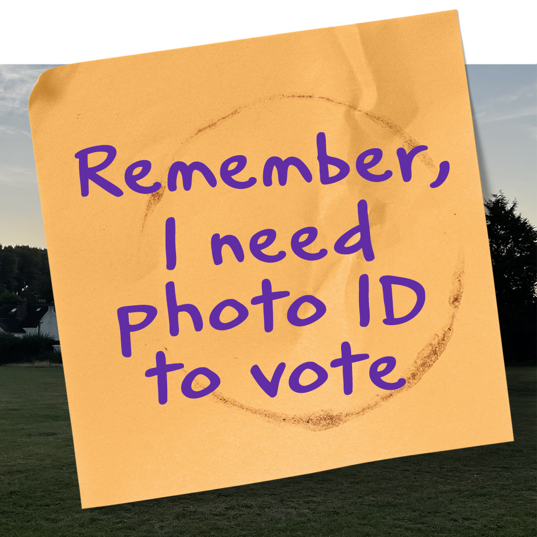 a graphic showing Voter ID