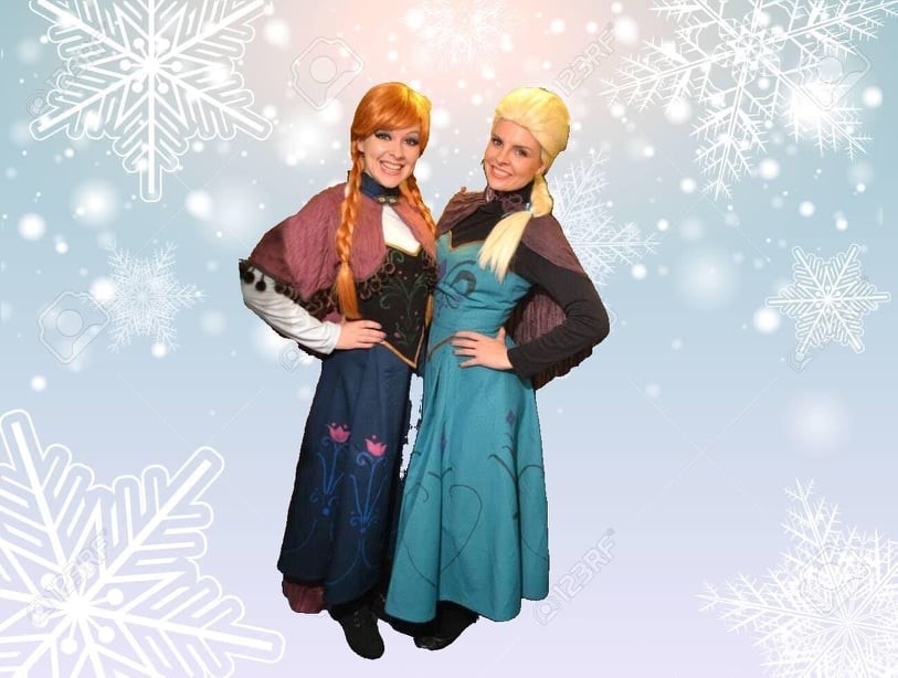 Frozen characters Anna and Elsa