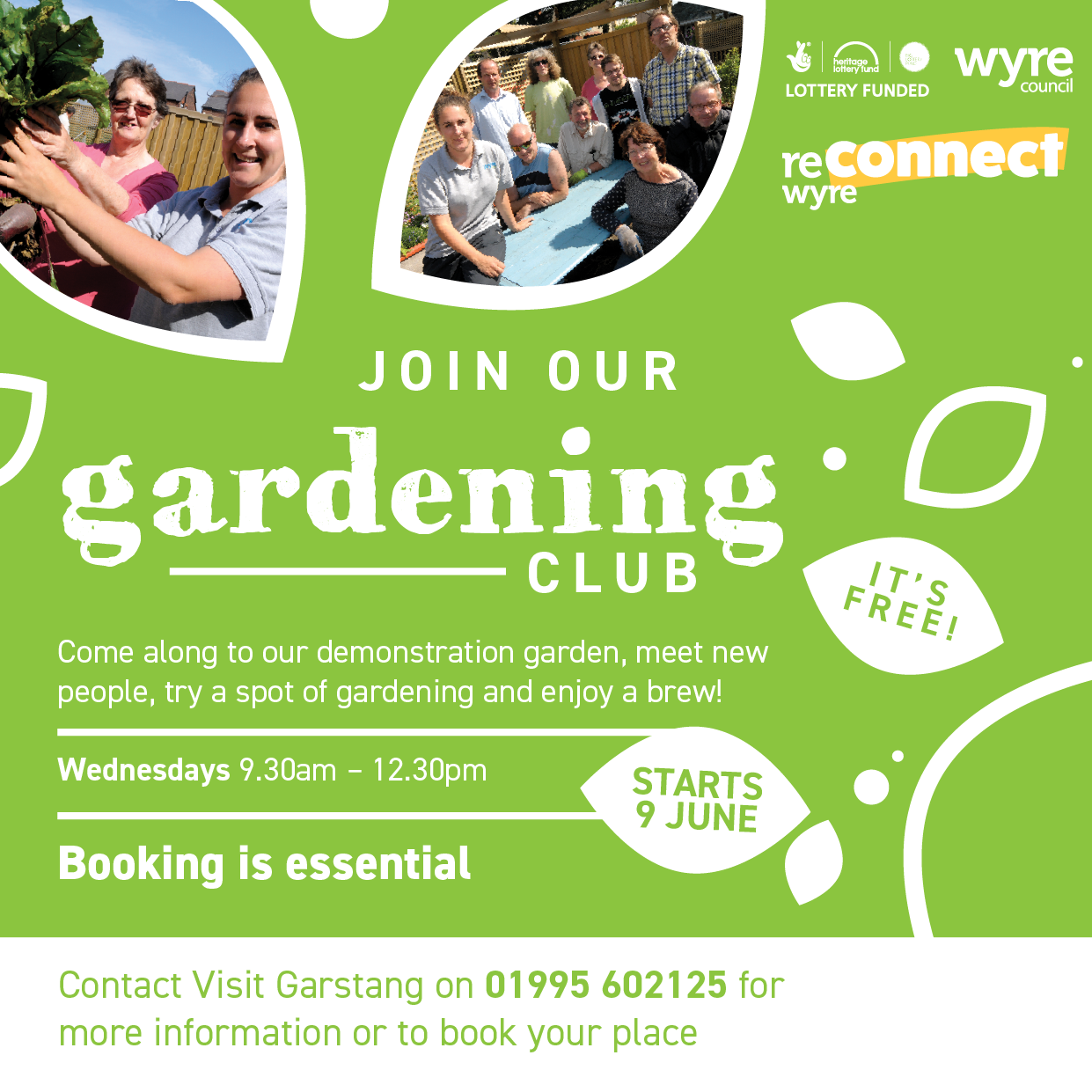 Gardening club social poster