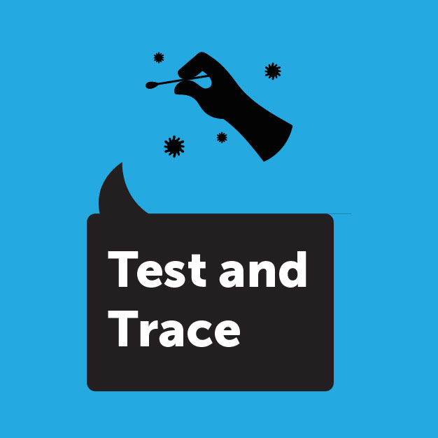 Test and trace icon