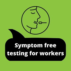 symptom free testing for workers - icon