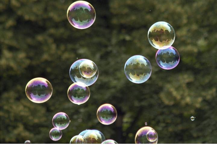 Bubbles in the air.