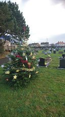 Christmas tree in the memorial baby garden