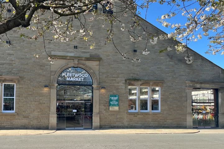 An image of Fleetwood Market entrance