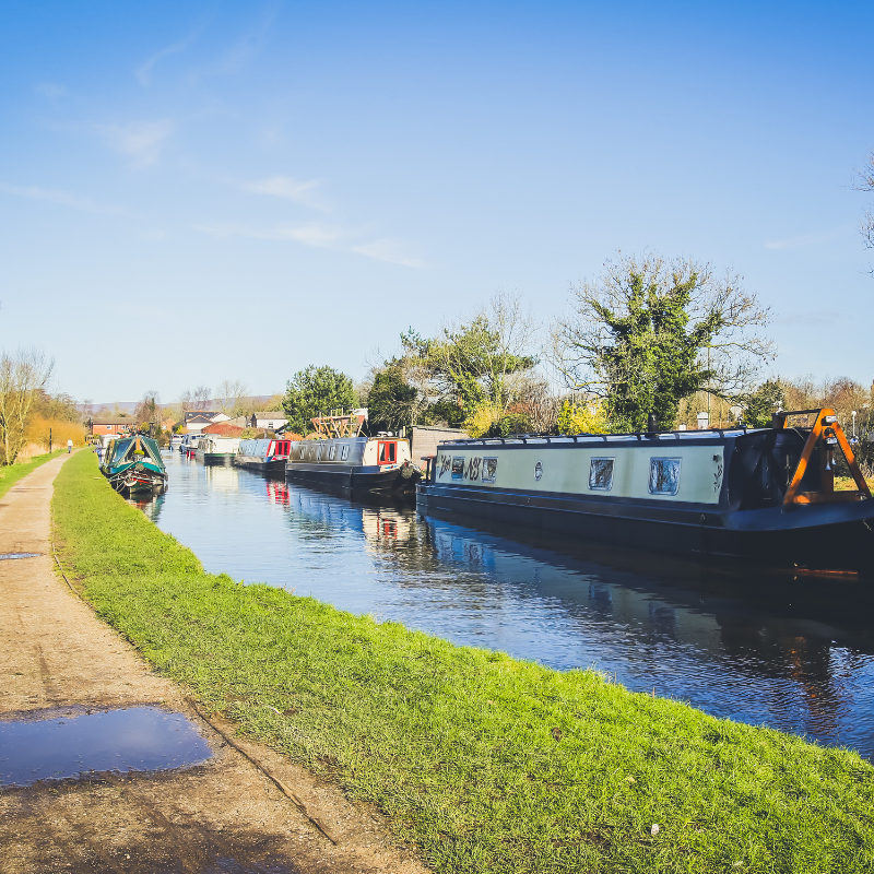 Canal boat on Garstang and Lancaster Canal
