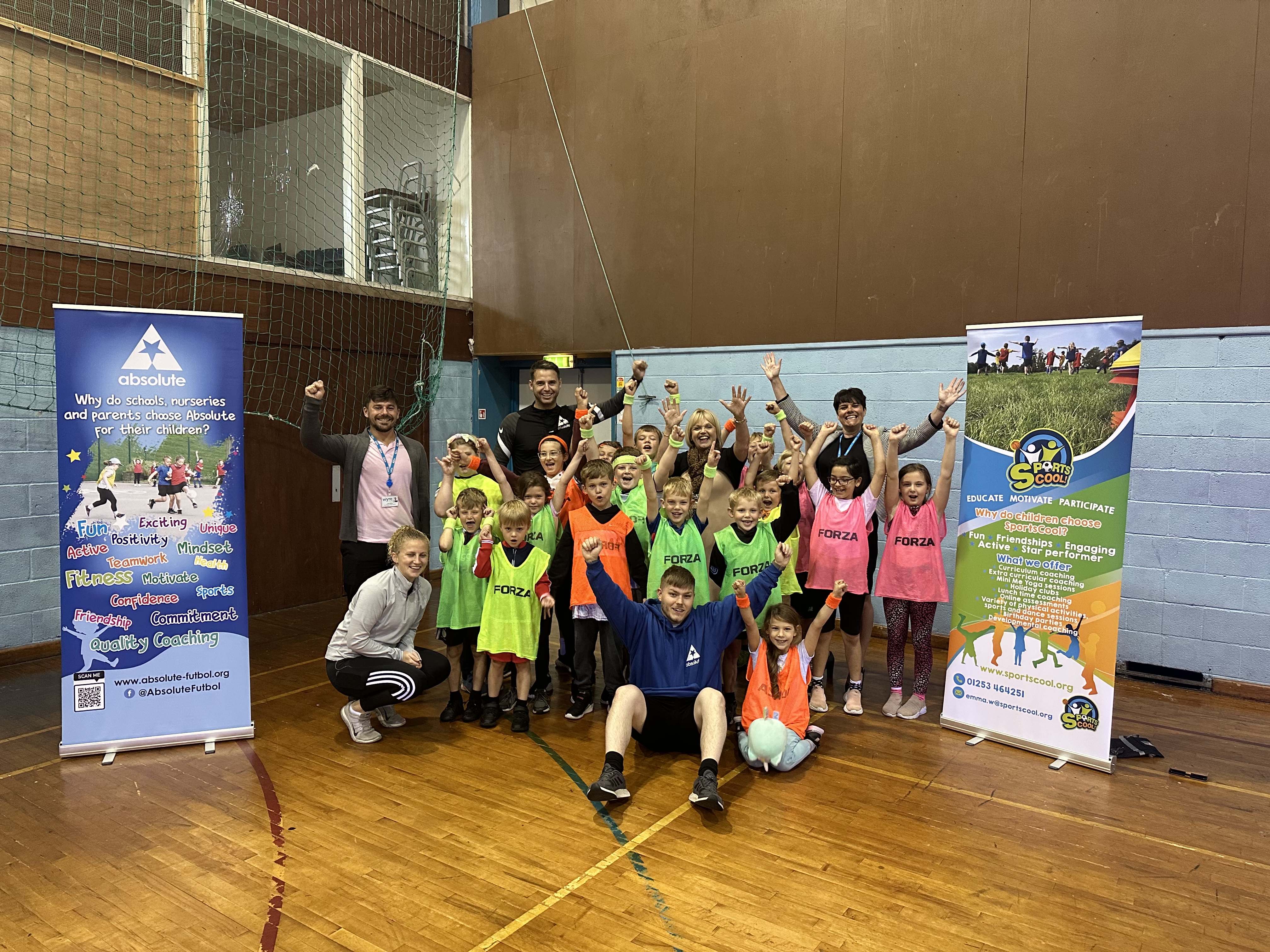 Children from a HAF club with the Mayor of Wyre