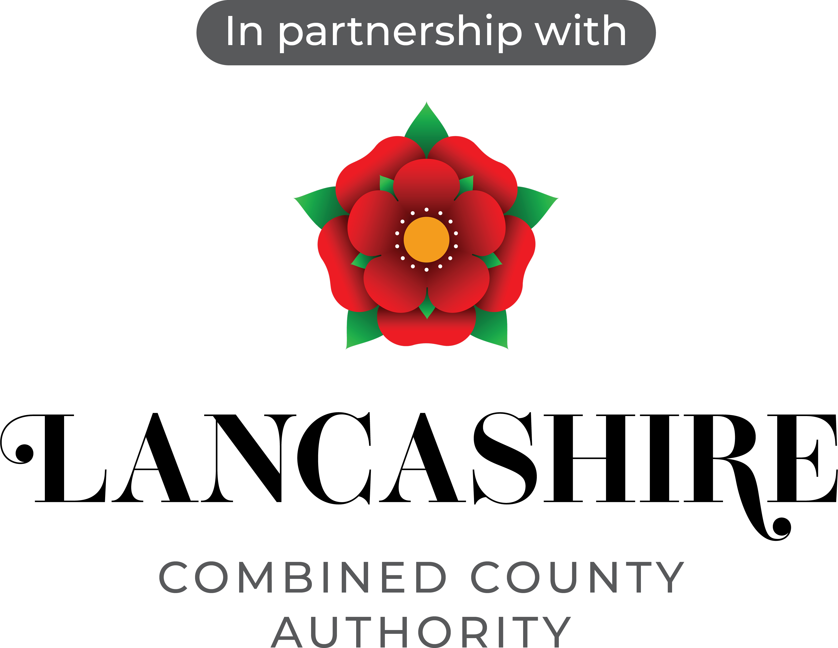 In partnership with Lancashire Combined County Authority logo