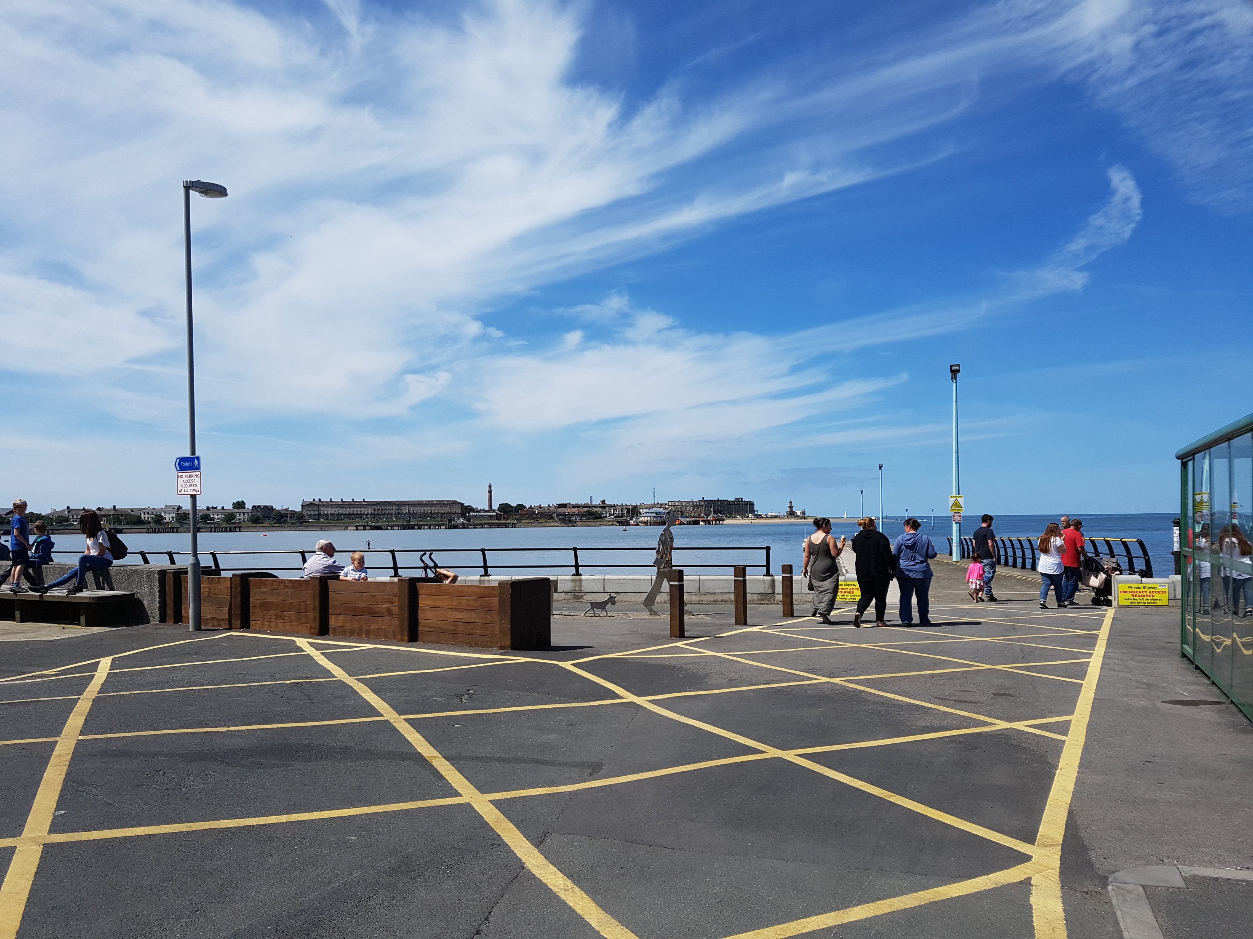 Knott end view toward Fleetwood from Ferry slip