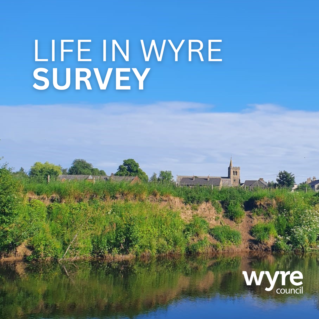 Image of Garstang with Life in Wyre text and Wyre Council Logo