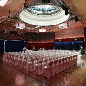 Marine Hall wedding set up