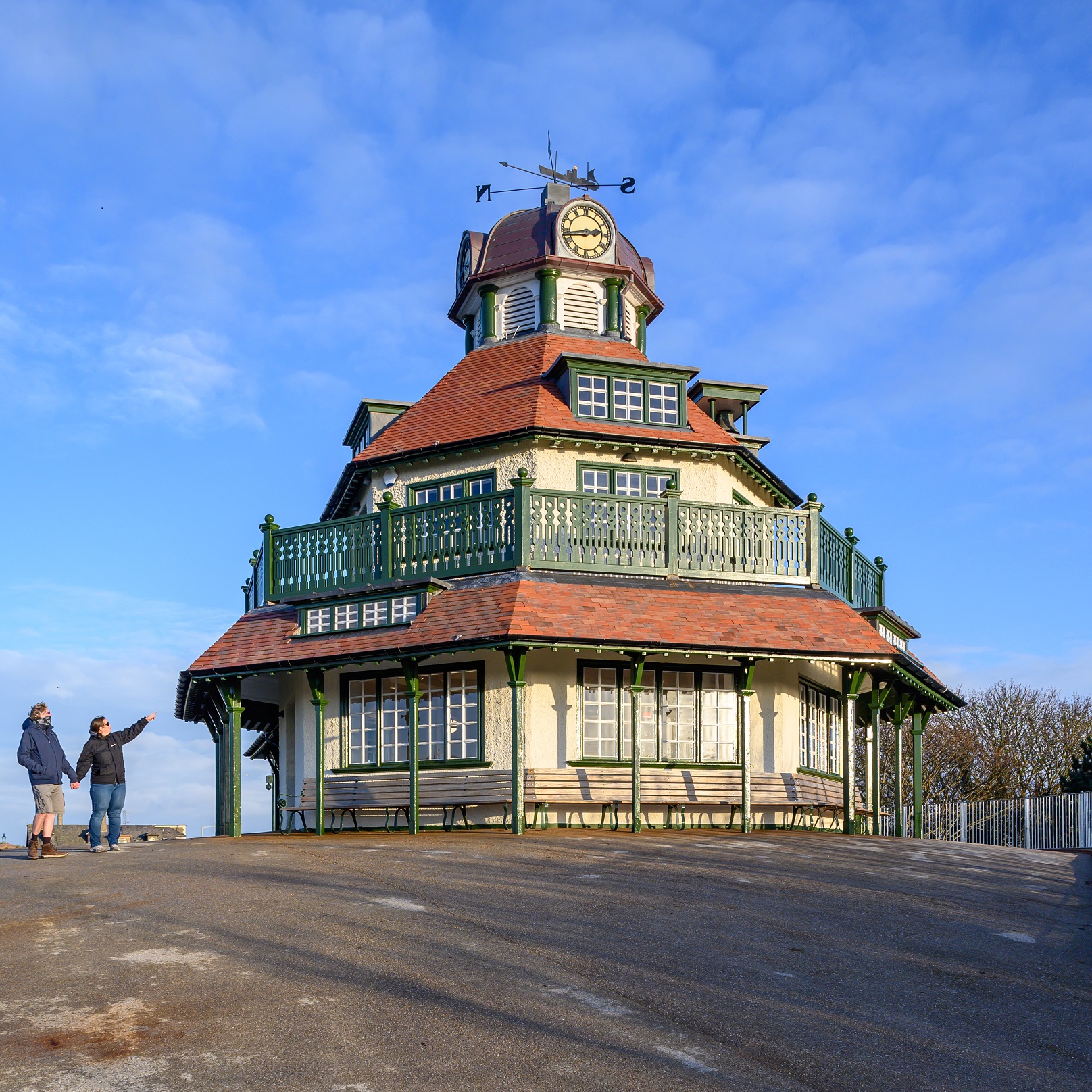 The refurbished pavillion on the Mount at Fleetwood