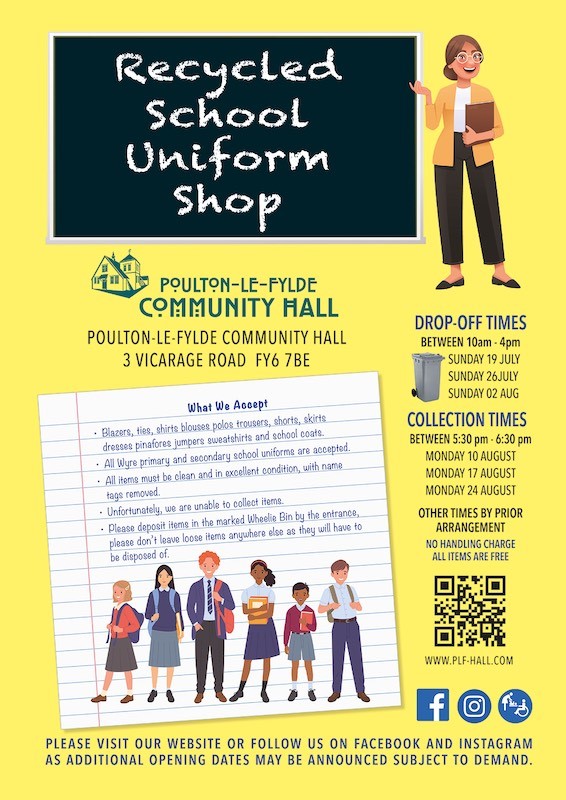 Poster showing venue and event details also listed below