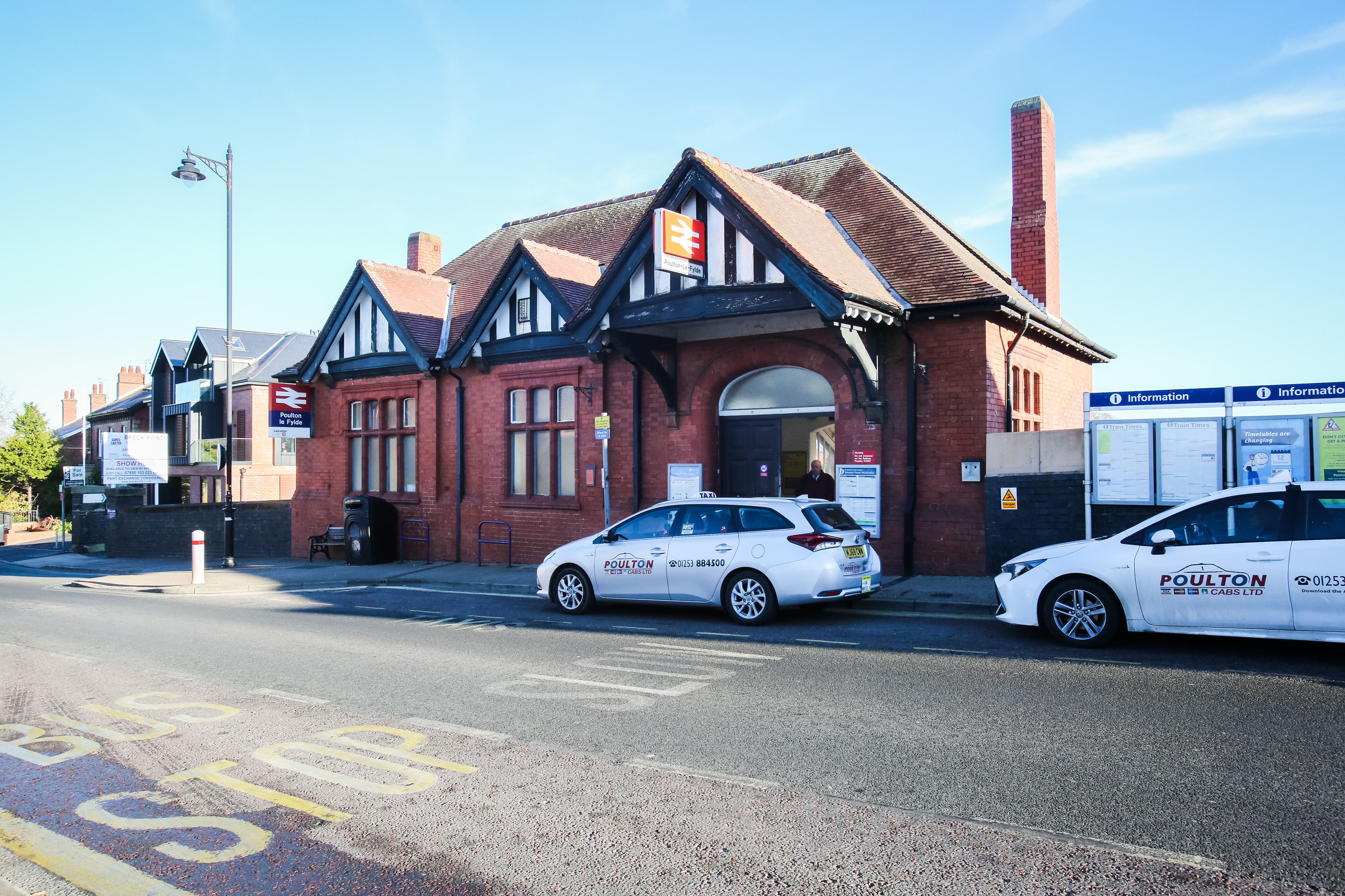 Entrance to Poulton train station