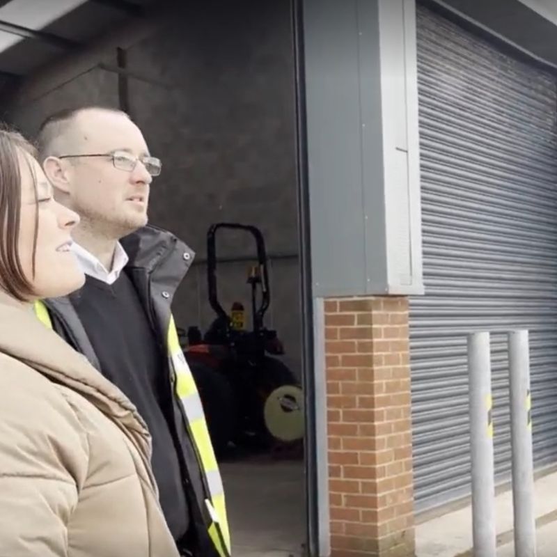 Roger stood outside the Copse Road warehouse site in Fleetwood.