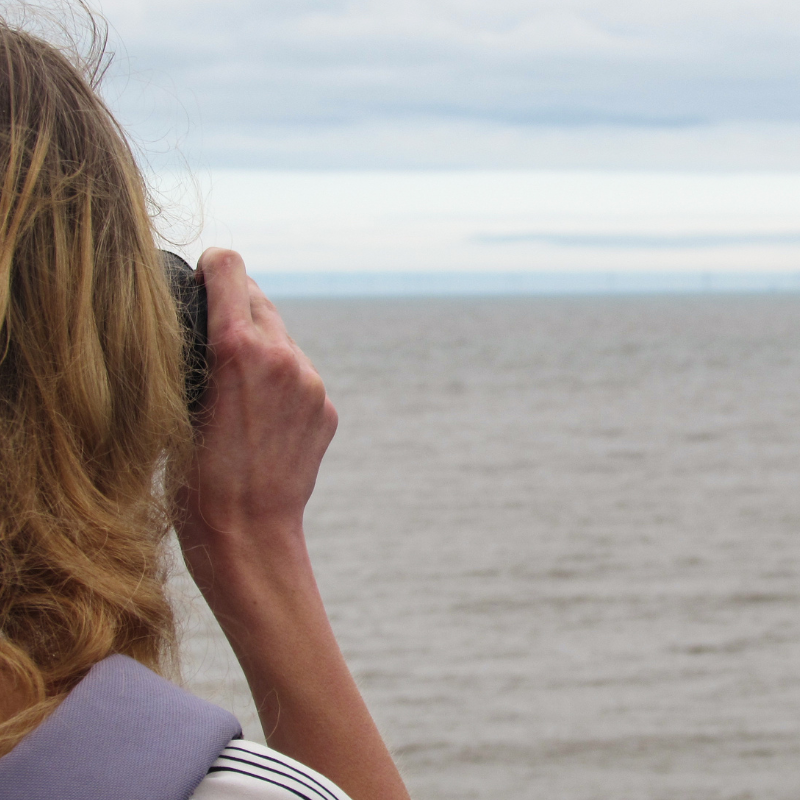 Lady sea watching