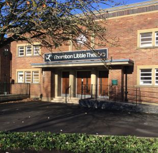 Outside exterior of Thornton Little Theatre.