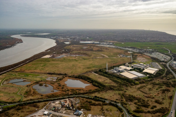 Ariel shot of Hillhouse Business Enterprise Zone