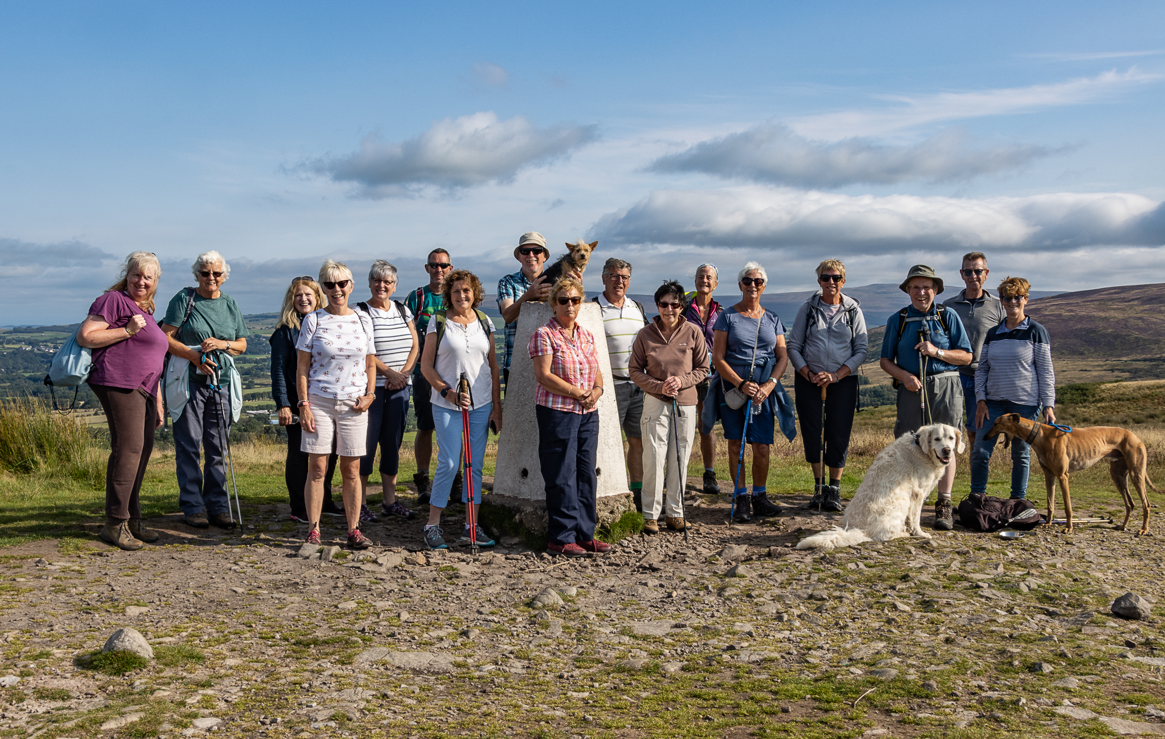 Walkers stood at top of Nicky Nook