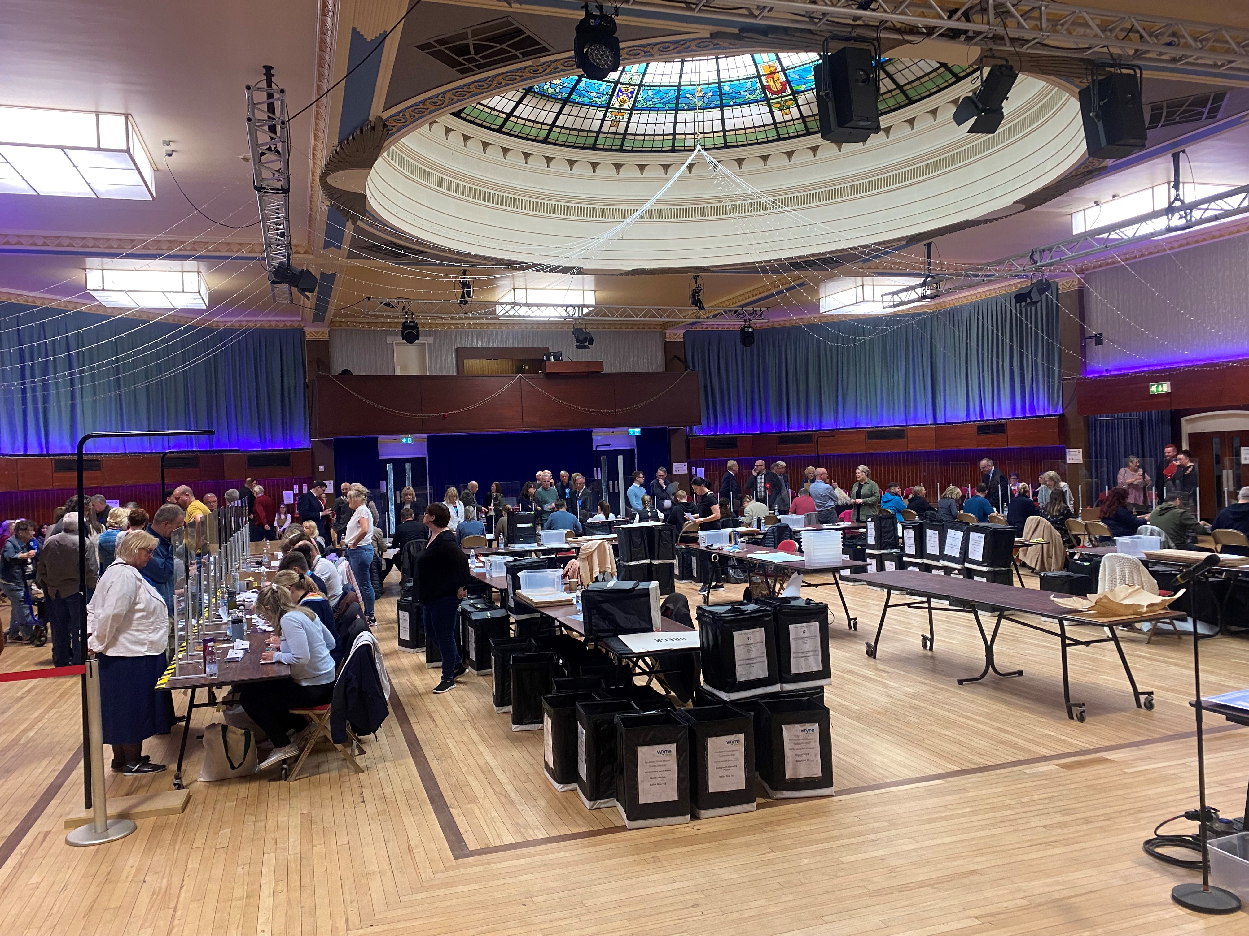 Local Election Count at Marine Hall