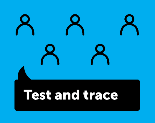 Test and trace icon